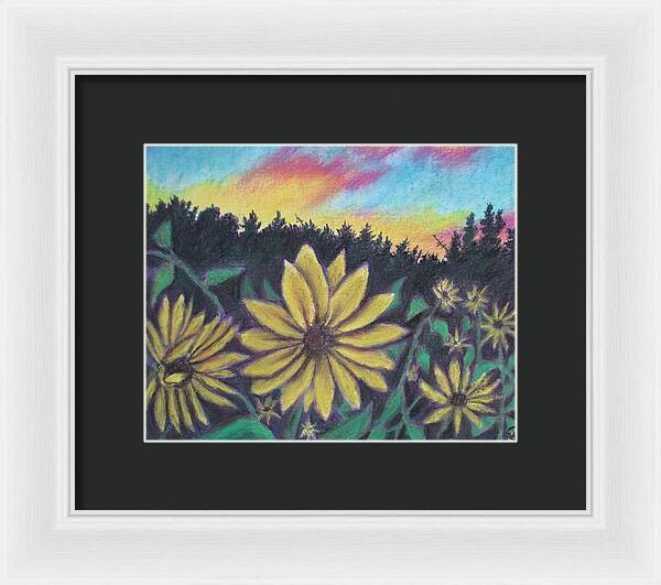 Sunflower Sunset - Framed Print