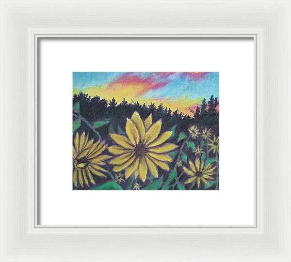 Sunflower Sunset - Framed Print