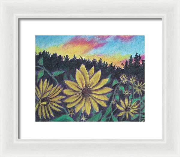 Sunflower Sunset - Framed Print