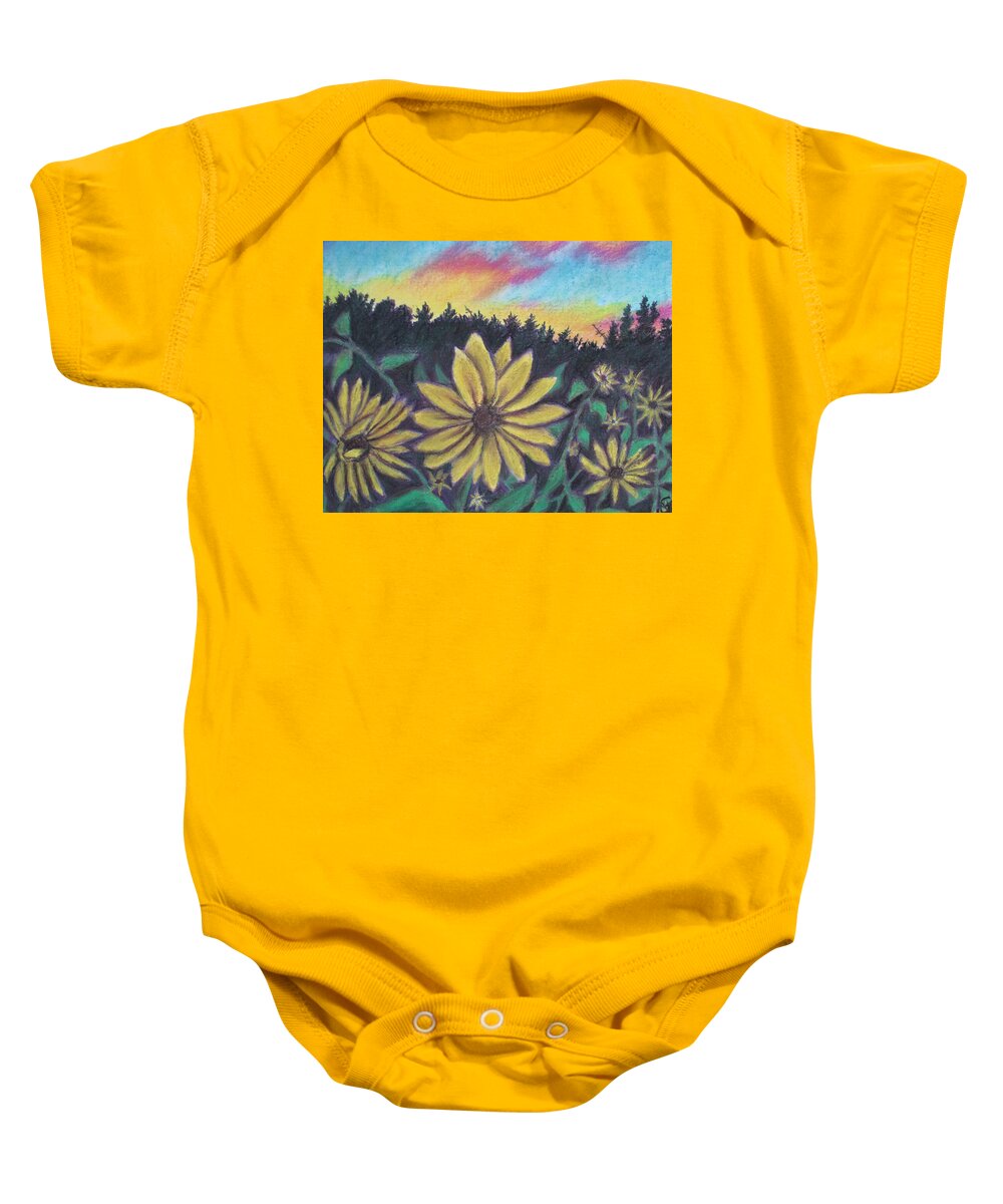 Sunflower Sunset - Baby Onesie