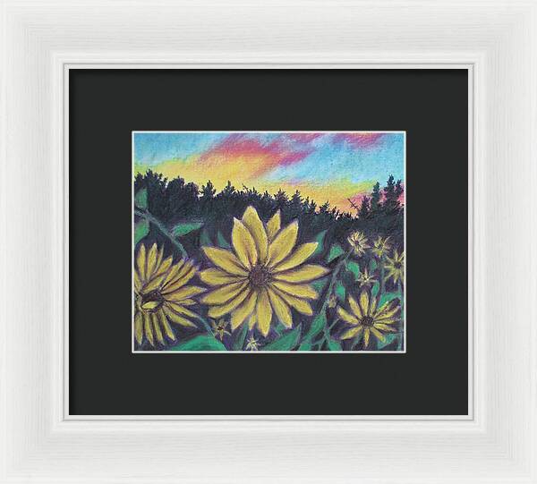 Sunflower Sunset - Framed Print