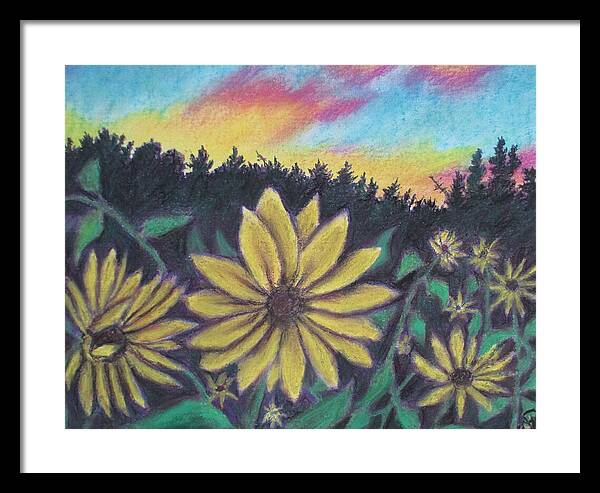 Sunflower Sunset - Framed Print