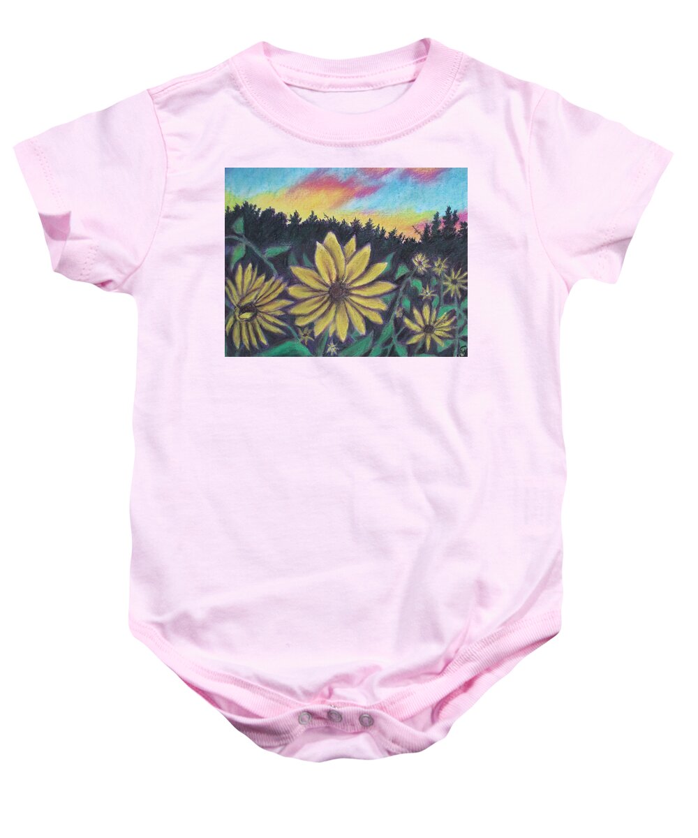 Sunflower Sunset - Baby Onesie