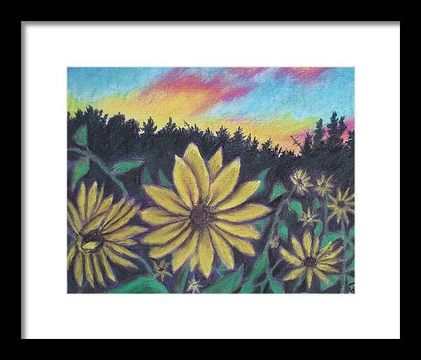 Sunflower Sunset - Framed Print