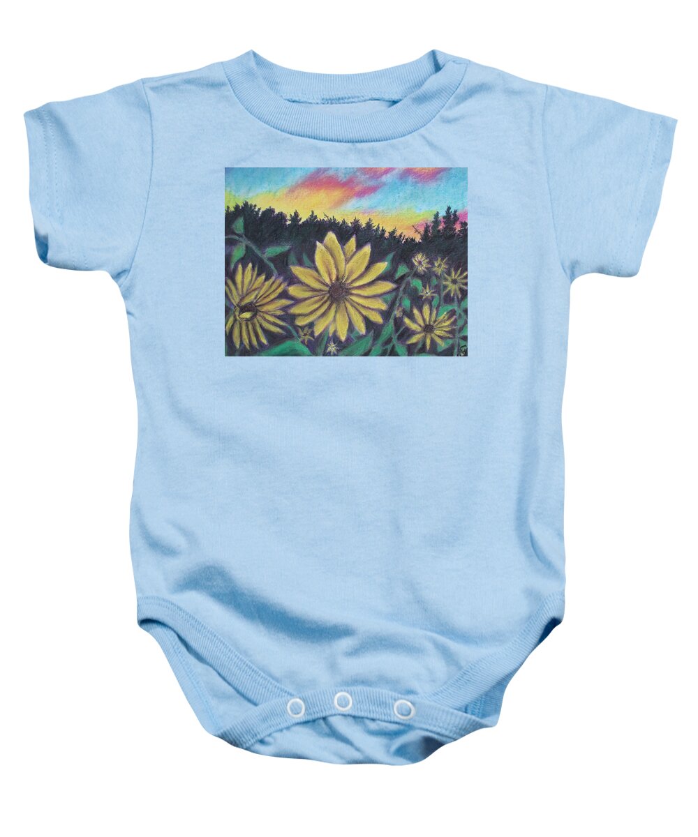 Sunflower Sunset - Baby Onesie