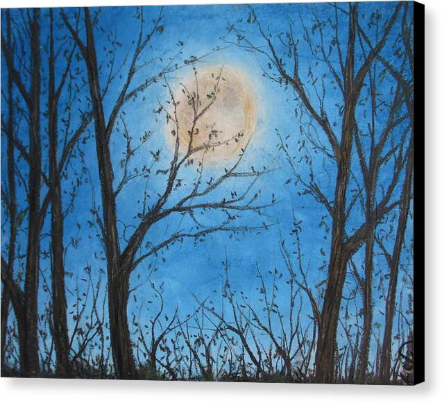 Wood Night Light ~ Canvas Print