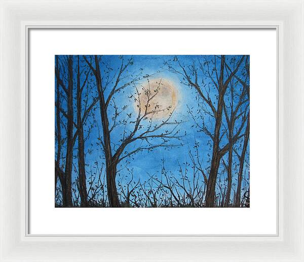 Wood Night Light ~ Framed Print