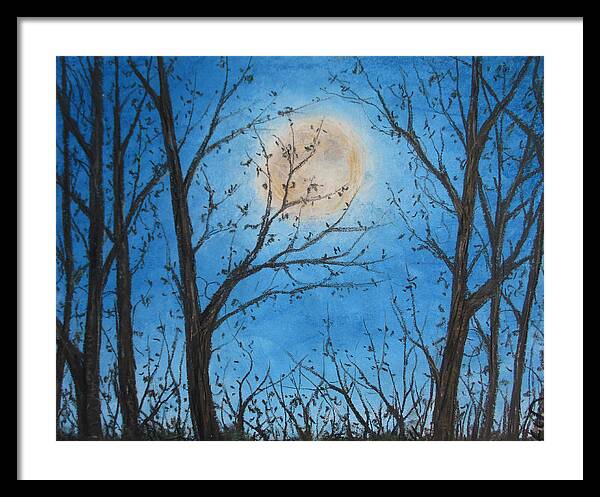 Wood Night Light ~ Framed Print