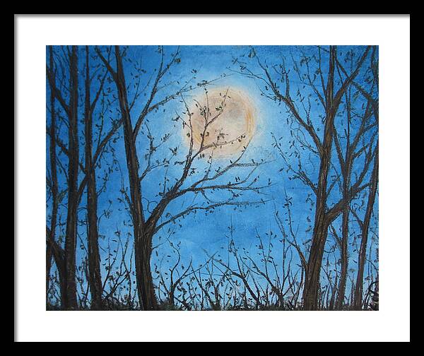 Wood Night Light ~ Framed Print