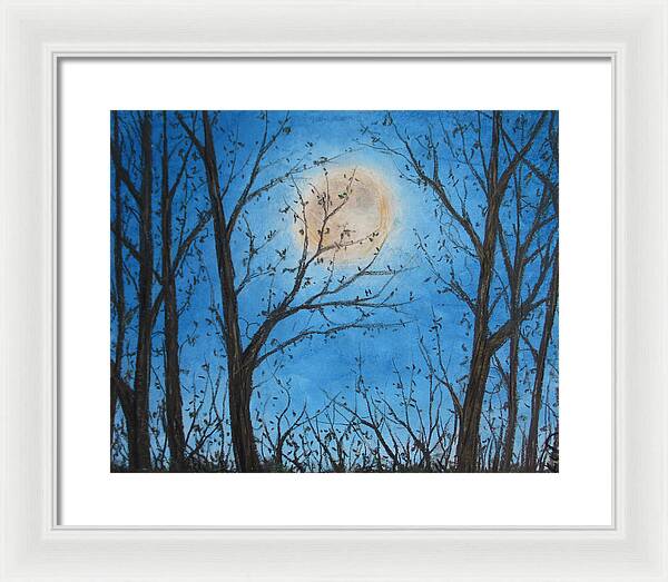 Wood Night Light ~ Framed Print