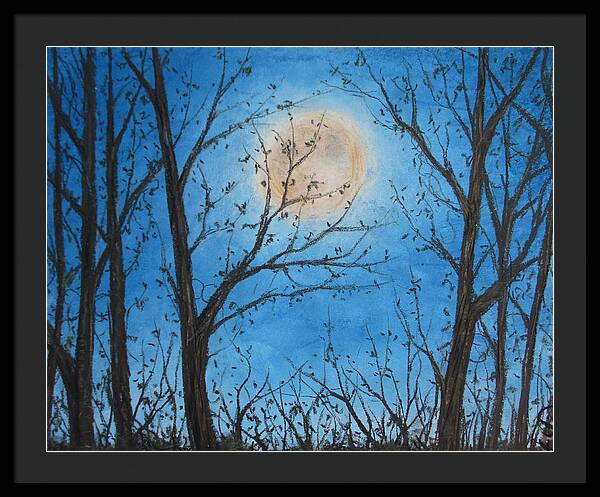 Wood Night Light ~ Framed Print