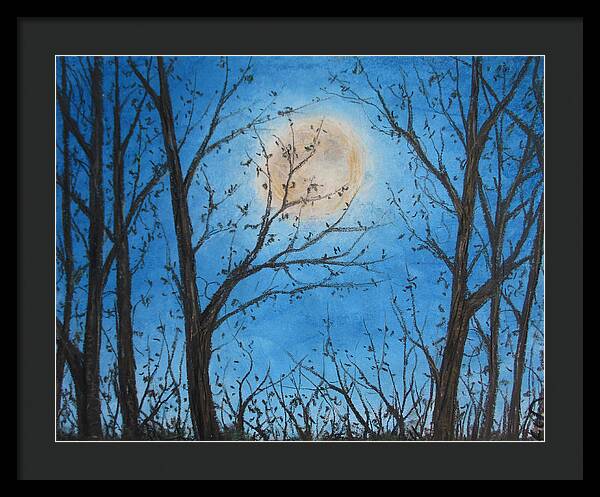 Wood Night Light ~ Framed Print