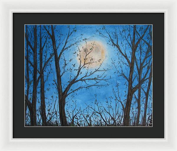 Wood Night Light ~ Framed Print