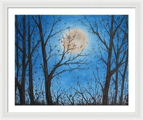 Wood Night Light ~ Framed Print