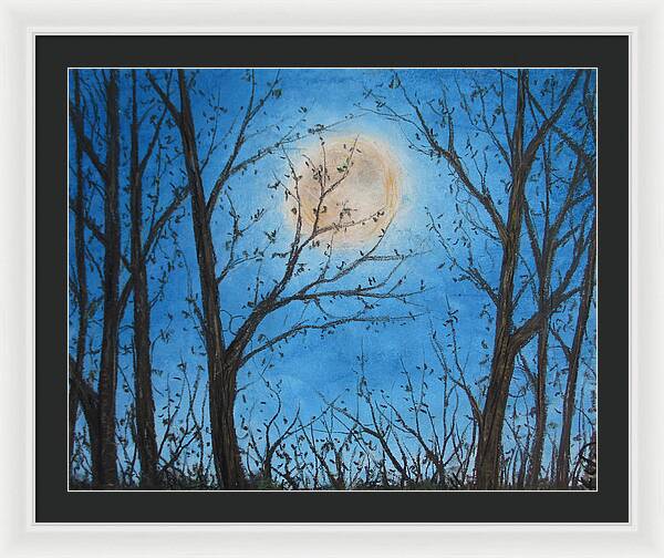 Wood Night Light ~ Framed Print