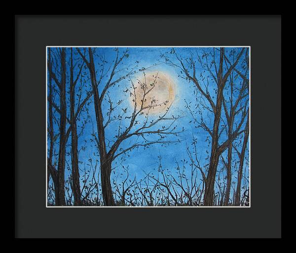 Wood Night Light ~ Framed Print