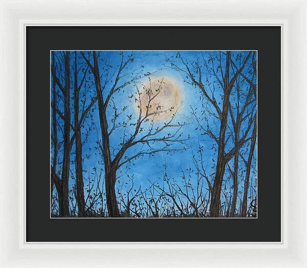 Wood Night Light ~ Framed Print