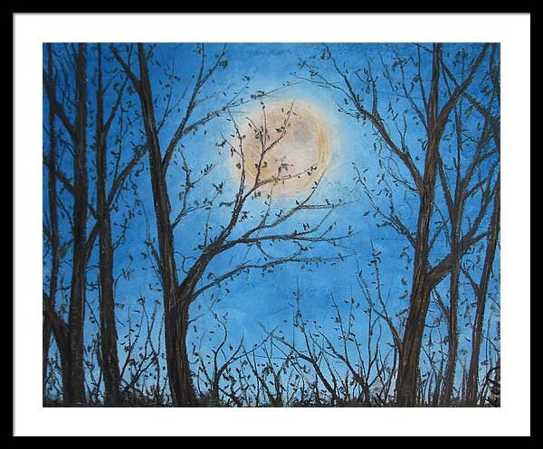 Wood Night Light ~ Framed Print