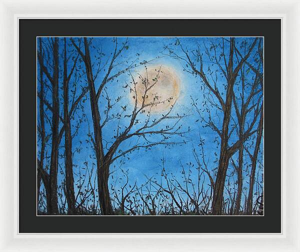 Wood Night Light ~ Framed Print