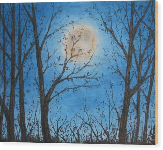 Wood Night Light ~ Wood Print