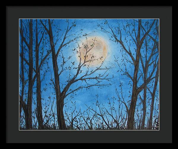 Wood Night Light ~ Framed Print