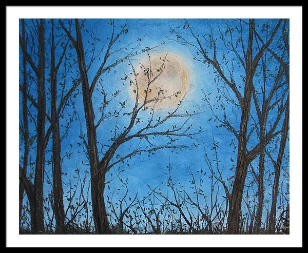 Wood Night Light ~ Framed Print