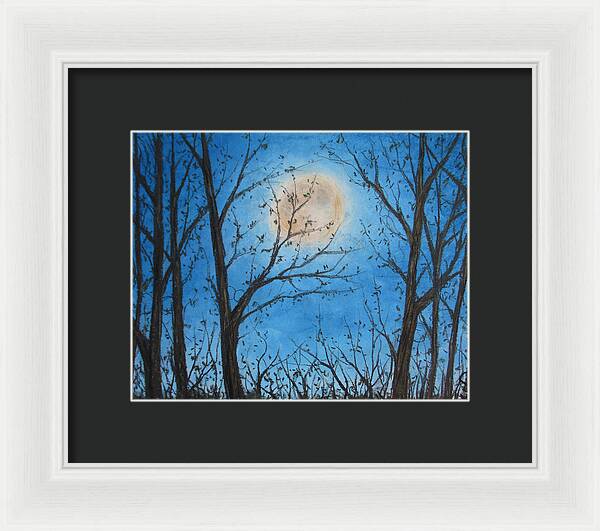 Wood Night Light ~ Framed Print