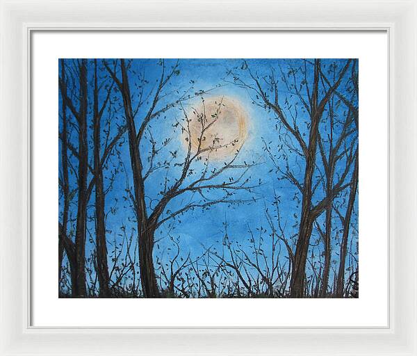 Wood Night Light ~ Framed Print