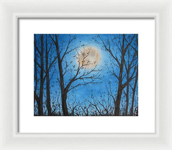 Wood Night Light ~ Framed Print