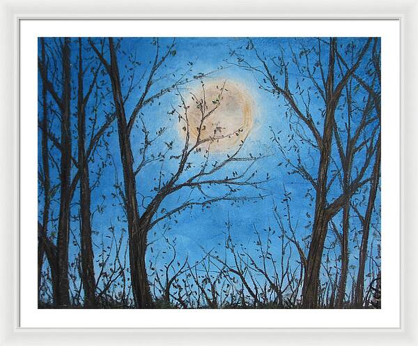 Wood Night Light ~ Framed Print