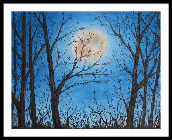 Wood Night Light ~ Framed Print