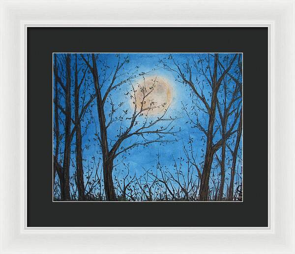 Wood Night Light ~ Framed Print