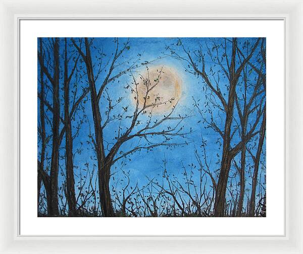 Wood Night Light ~ Framed Print