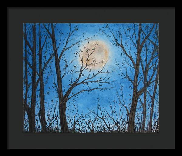 Wood Night Light ~ Framed Print