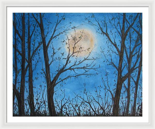 Wood Night Light ~ Framed Print