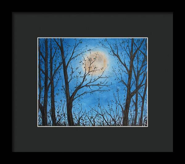 Wood Night Light ~ Framed Print