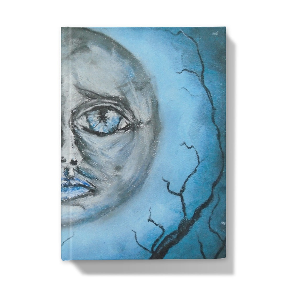 Poet and her Soul Speaking Paintings ~ prints, originals and more  A blue night Of whispering sorrow Holding the light And a pointy arrow Pointing to tomorrow  Original Artwork and Poetry of Artist Jen Shearer  This is a original painting printed on product.