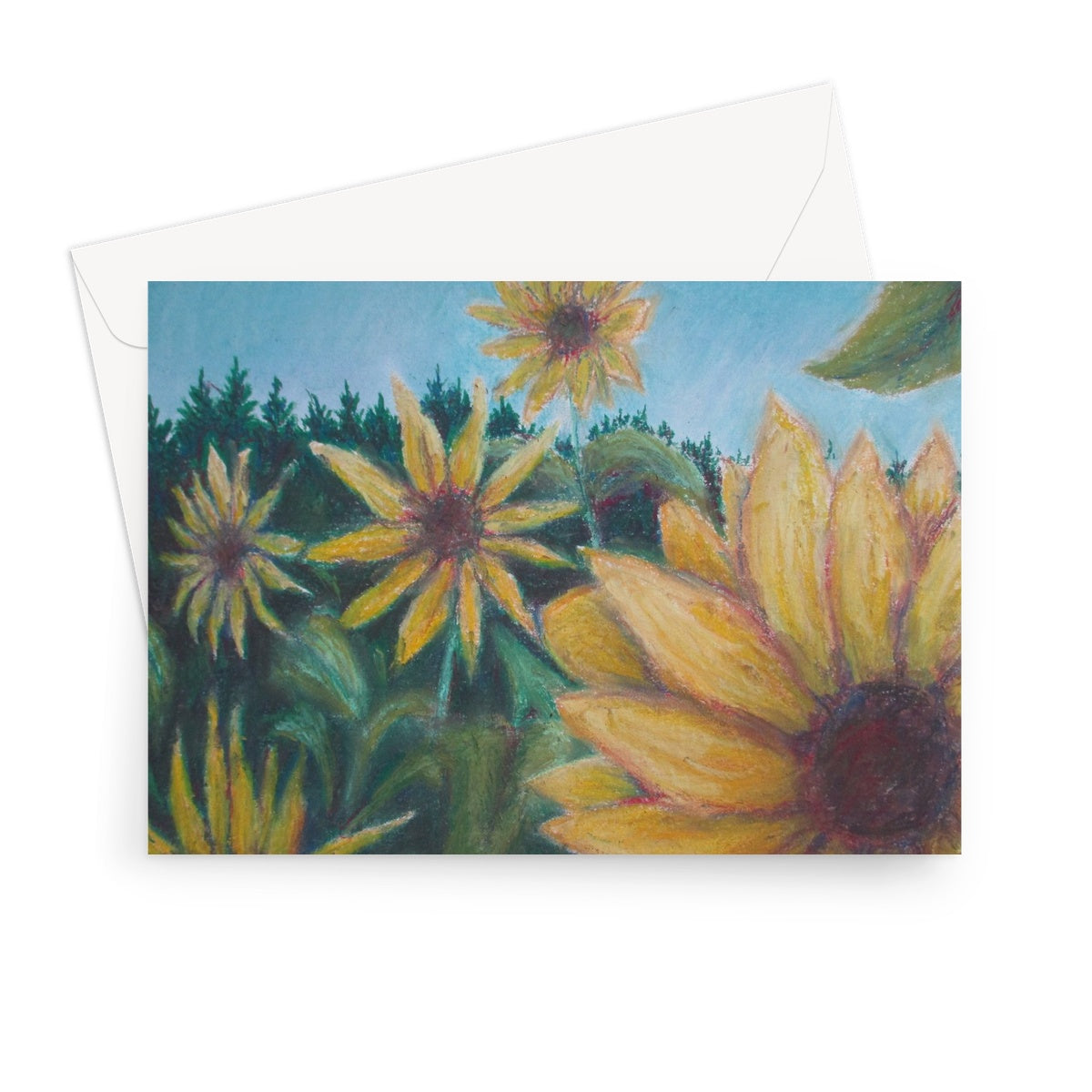 Poet and her Soul Speaking Paintings ~ prints, originals and more  Sunflowers dancing In the light prancing Swaying to reach the view A sunny day for flowers too  Original Artwork and Poetry of Artist Jen Shearer  This is a original painting printed on product.