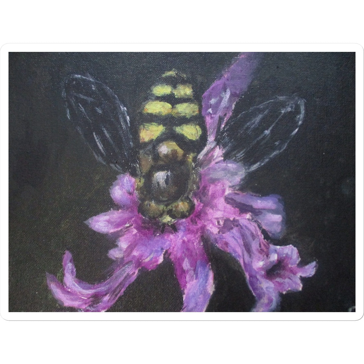 Poet and her Soul Speaking Paintings ~ prints, originals and more  Little bee Will you see Little worker bee  Original Artwork and Poetry of Artist Jen Shearer  This is a original painting printed on product.