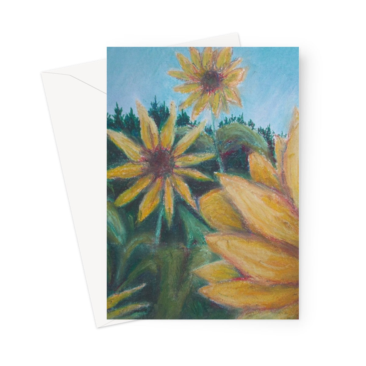 Poet and her Soul Speaking Paintings ~ prints, originals and more  Sunflowers dancing In the light prancing Swaying to reach the view A sunny day for flowers too  Original Artwork and Poetry of Artist Jen Shearer  This is a original painting printed on product.