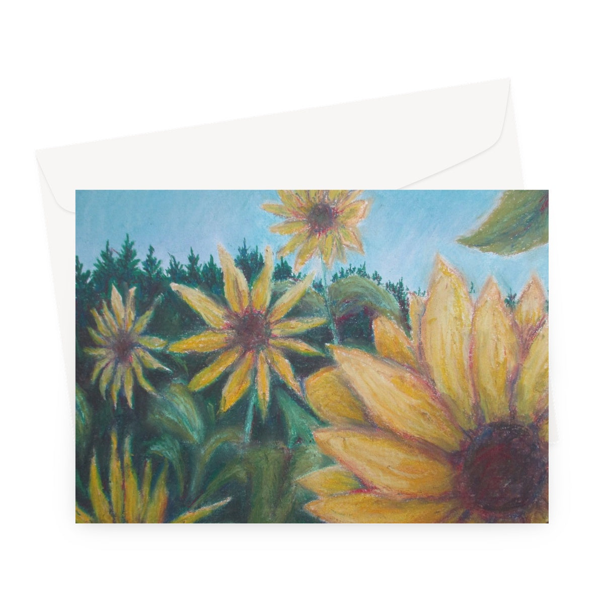 Poet and her Soul Speaking Paintings ~ prints, originals and more  Sunflowers dancing In the light prancing Swaying to reach the view A sunny day for flowers too  Original Artwork and Poetry of Artist Jen Shearer  This is a original painting printed on product.