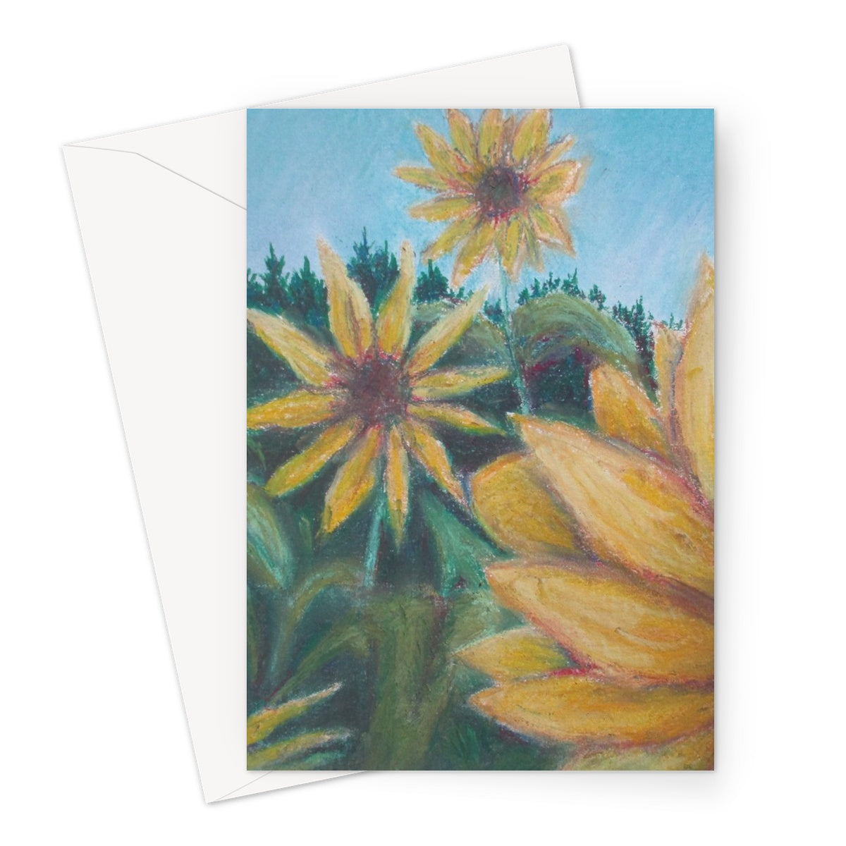 Poet and her Soul Speaking Paintings ~ prints, originals and more  Sunflowers dancing In the light prancing Swaying to reach the view A sunny day for flowers too  Original Artwork and Poetry of Artist Jen Shearer  This is a original painting printed on product.