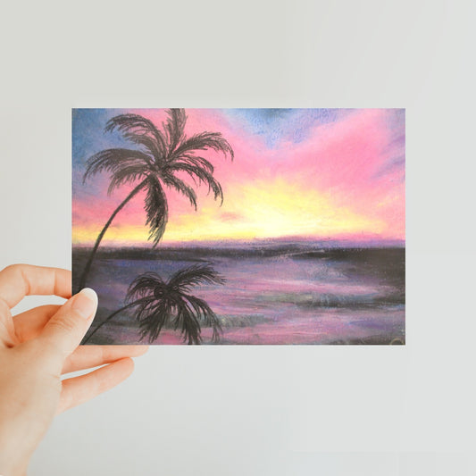 Palm Set ~ Postcard