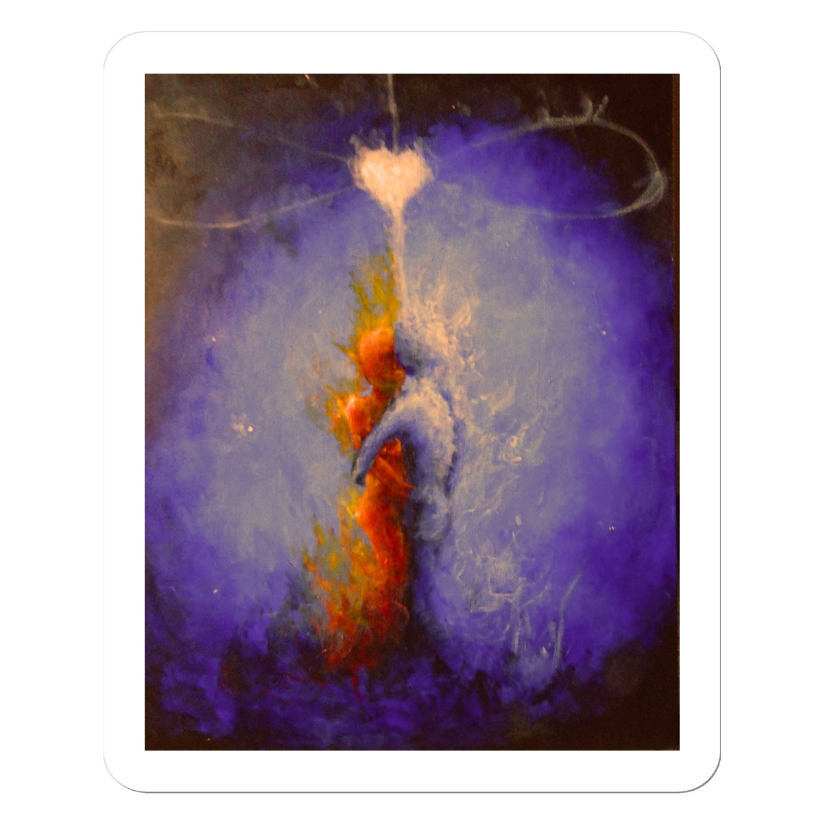 Poet and her Soul Speaking Paintings ~ prints, originals and more  Always remember the chemistry comes to those who only connect. Feelings are more powerful than attraction.   Original Artwork and Poetry of Artist Jen Shearer  This is a original painting printed on product.