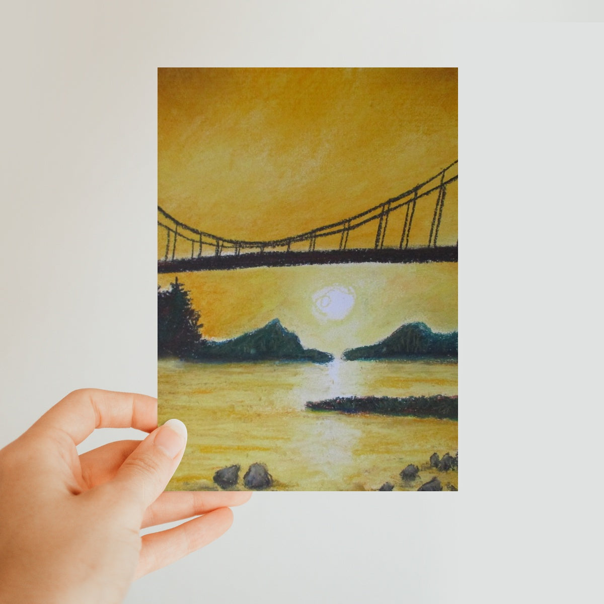 Bridge of Yellow ~ Postcard