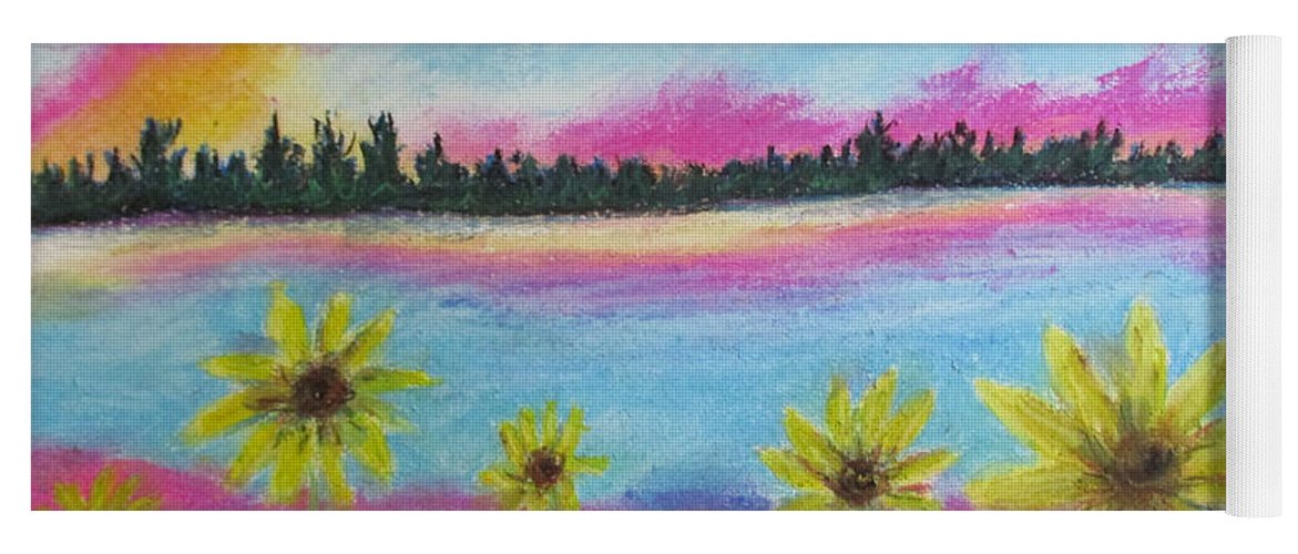 Poet and her Soul Speaking Paintings ~ prints, originals and more  Pushing purple and pink on the lake Flower attention it is to make Flower flower that is all Sunsets, animals, fantasy and fall  Original Artwork and Poetry of Artist Jen Shearer  This is a original painting printed on merchandise.