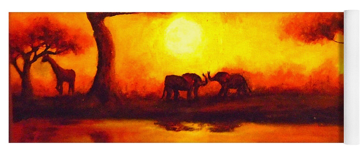 African Sunset  - Yoga Mat