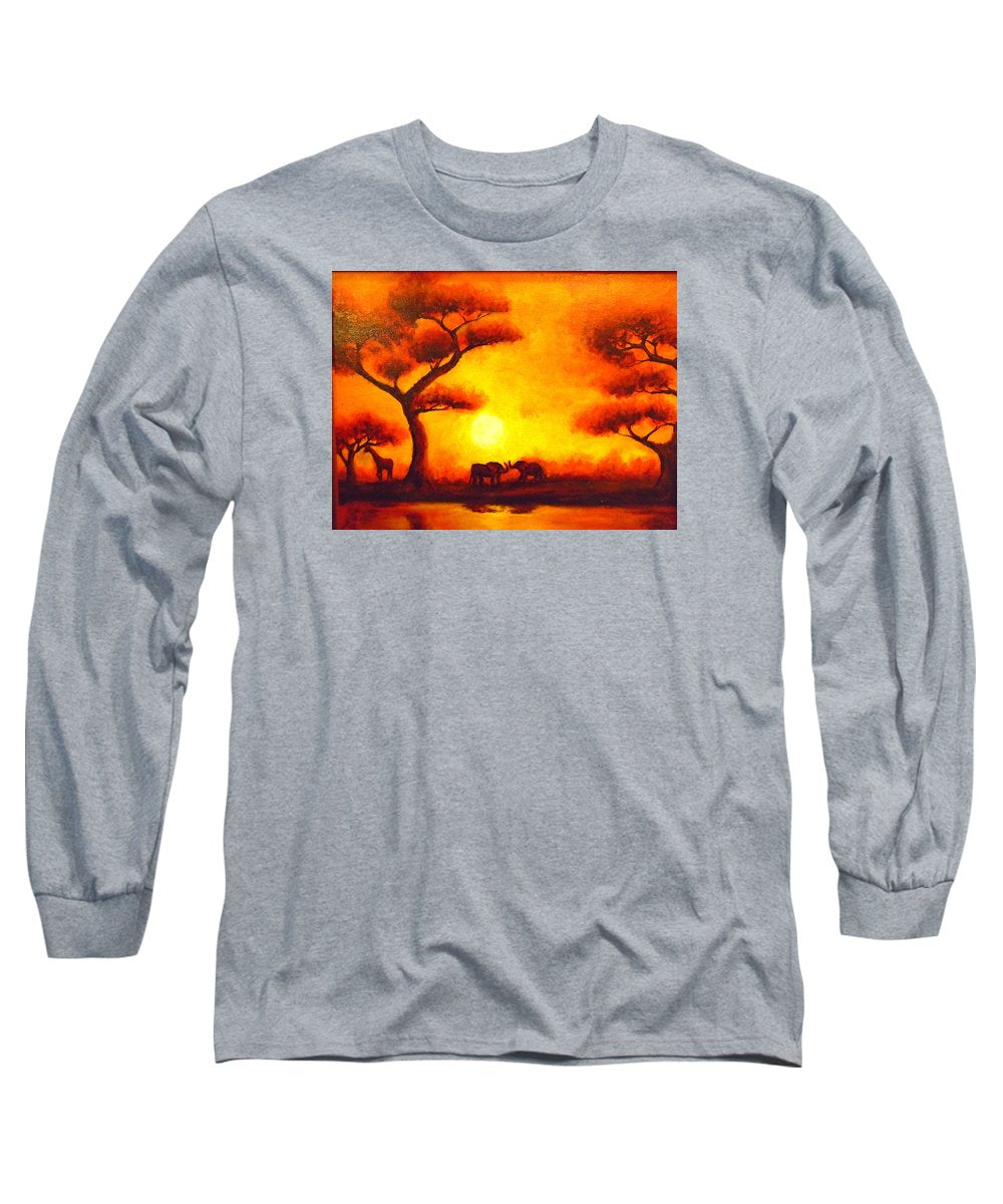 African Sunset  - Long Sleeve T-Shirt