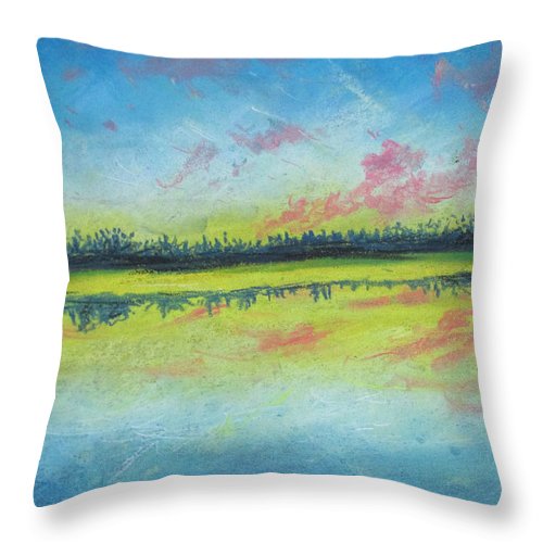 Aqua Findings - Throw Pillow