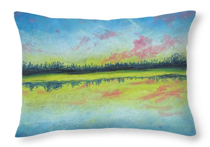 Aqua Findings - Throw Pillow